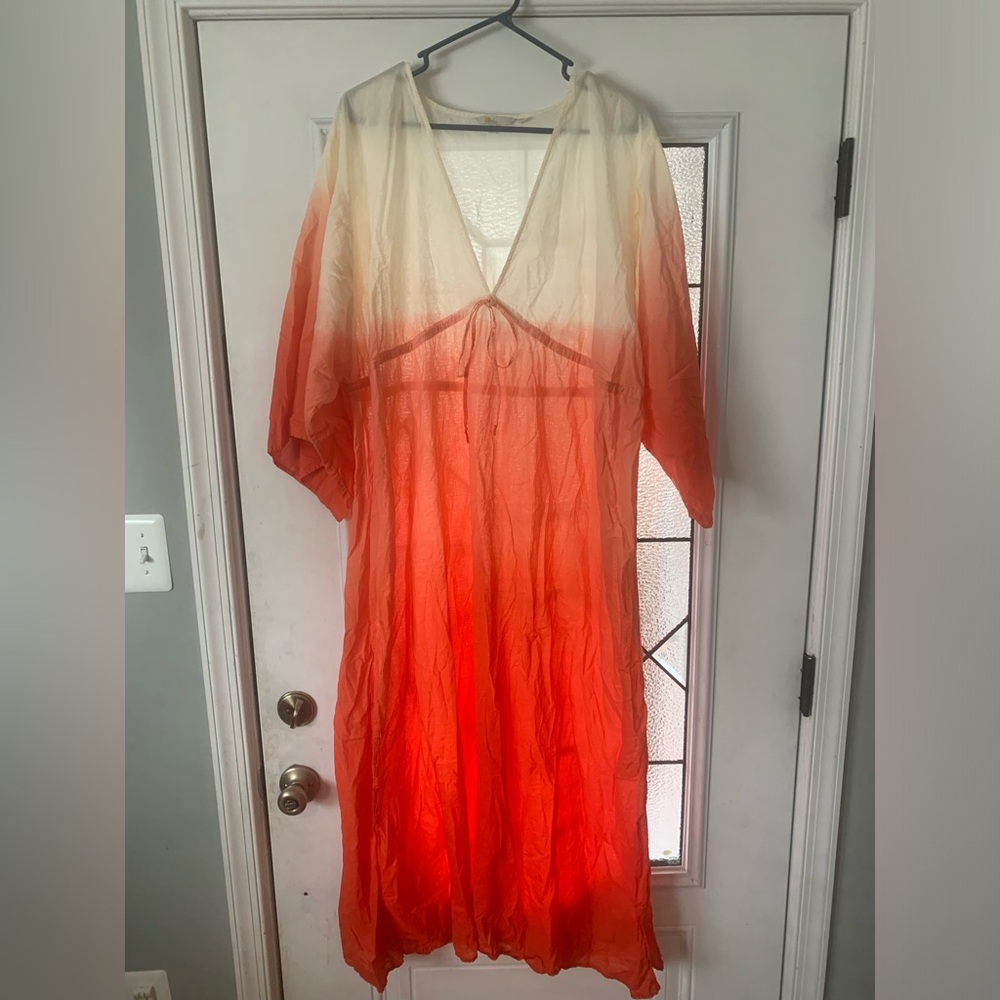 Boden Maxi Long Empire Ombre Kaftan